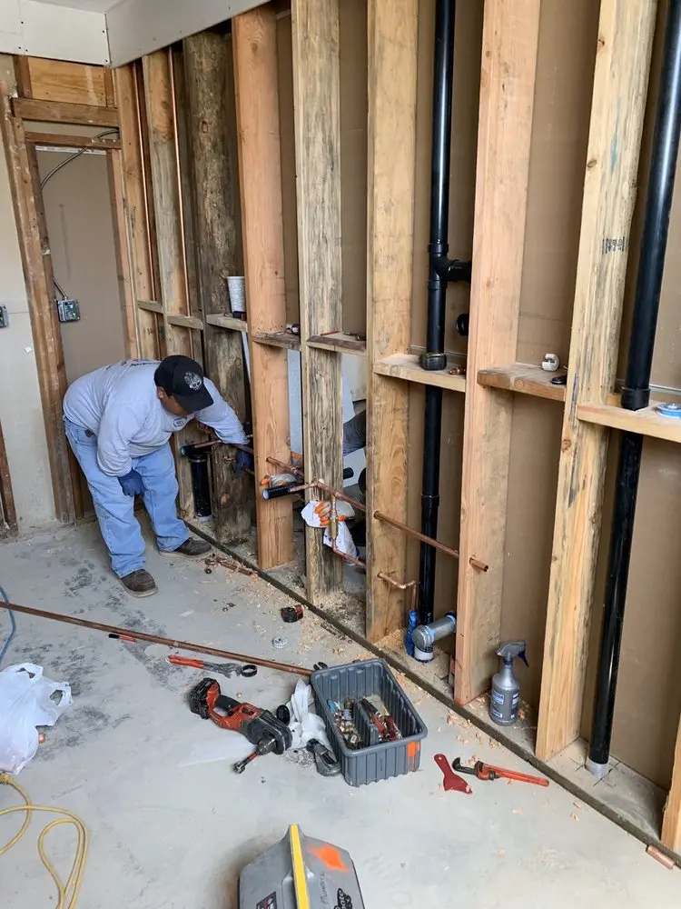 Commercial rough-in plumbing for Water Heater Replacement in Blue Ridge Forest